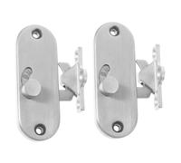 Garneck 2pcs Sliding Barn Door Lock Aluminum Alloy Latches for Sliding Doors and Gates Stainless Steel Privacy Locks with Smooth Operation and Easy Installation
