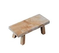 Garneck 2pcs Small Bench Decoration Succulents Bonsai Rack Tiny Low Foot Stool Craft Adornment Base Desktop Wooden Bar Stools Plant Rack Wooden Display Stand Square Artwork Thuja Toddler