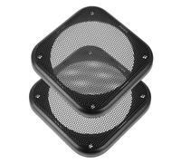 Garneck 2pcs Speaker Grill Covers for Car Subwoofer Square Speaker Guards Compatible with Various Car Models Easy to Install Accessories