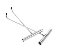 Garneck 2Pcs Stainless Steel Manhole Cover Lifting Hooks Rust Resistant Door and Drain Cover Pull Tools for Sewer Maintenance and Household Use