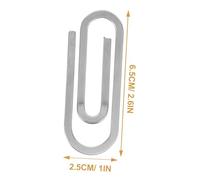 Garneck 2pcs Stainless Steel Money Clips for Men and Women Chrome Finish Banknote Holder Double-Sided Wallet Alternative Front Pocket Friendly Credit Card Organizer