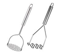 Garneck 2pcs Stainless Steel Potato Masher Set Manual Masher Kitchen Tool for Crushing Potatoes and Vegetables for Home Cooking