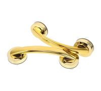 Garneck 2pcs Suction Cup Armrest Shower Handle Grab Rail No Drilling Adhesive Handle for Bathroom Glass Door Strong Hold Suction Cup Removable Bathtub