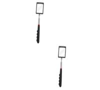 Garneck 2pcs Telescopic Inspection Mirror with LED Light Extendable Mirror a Stick for Vehicle Inspection Swivel Joint Compact and Lightweight Tool for Car Repair Boating Camping and
