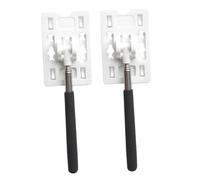 Garneck 2pcs Telescopic Parking Toll Pass Holder Rods Durable Card Swiping Sticks for Vehicle Garage Payment for Various Cars Stylish White and Black Design