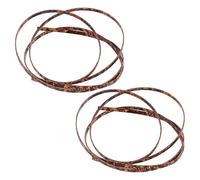 Garneck 2pcs Tiger Pattern Abs Guitar Binding Strip 63.98x0.24inch Acoustic and Classical Guitar Edge Trim for Restoration Easy to Install Preventing Hand Discomfort
