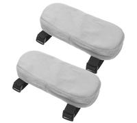 Garneck 2pcs Universal Wheelchair Armrest Pads Gray Armrest Covers Comfortable Arm Cushions Replacement Elbow Rest for Office Chairs and Wheelchairs