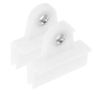 Garneck 2pcs Universal Window Door Glass Channel Retainer Clip Set for Car and Van Plastic Material with Easy Installation and Secure Glass Fixing