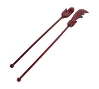 Garneck 2pcs Vintage Carved Sticks for Buddhist Rituals Authentic Supplies for Temples and Spiritual Practices Accessories for Hair and Offerings
