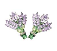 Garneck 2pcs Vintage Zinc Alloy Lavender Bouquet Brooch Pin Delicate Flower Pins for Womens Clothing Accessories Retro Style Small Exclusive for Dresses and Jackets