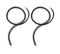 Garneck 2pcs Violin Bow Hair Replacement Horse Hair Suitable for Violin and Viola Bows Black Natural String Instrument Supplies with Excellent Gripping Qualities for Smaller Instruments