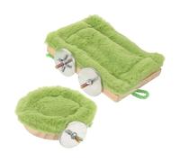 Garneck 2pcs Warm Pet Bird Nest for Parakeet and Cockatiel, Plush Hanging Bed with Protective Structure and Enhanced Comfort, for Sleeping and Hiding in Winter