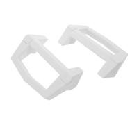 Garneck 2pcs White Rv Roof Rack Strap Handles Camper Cargo Grip Handles for Trailer Touring Outdoor Luggage Grab Spare Car Roof Platform Accessories