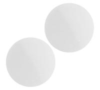 Garneck 2Pcs White Salt Massage Stones 5Cm Diameter Hot Heated Relaxation Salt Balls for Back Neck Shoulder Spa Therapy with Essential Oil - DIY Hand and Point Massage Tool