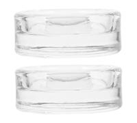 Garneck 2pcs Wide Mouth Jar Fermentation Glass Weights for Home Fermenting Pickling and Canning Pickle Weight for Weight Control