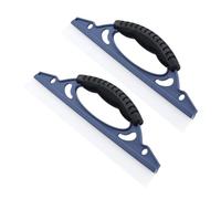 Garneck 2Pcs Window Squeegee for Car and Shower Water Wiper with Soft Blade Sturdy Glass and Mirror Cleaner for Bathroom Kitchen Balcony Multi Surface Use