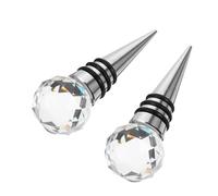 Garneck 2Pcs Wine Bottle Stopper Reusable Sealing Plugs for Wine Preservation for Parties and Home Use