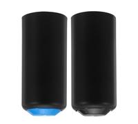 Garneck 2pcs Wireless Microphone Battery Cup Cover Sleeve, Plastic Mic Handle Sleeve Compatible with Pgx2 Slx2 Pg58 Beta58, Black and Navy Microphone Parts for Stage and Studio Use