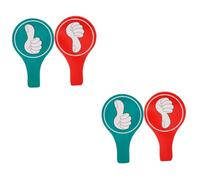 Garneck 2sets Thumb up Thumb down Paddles Voting Paddle for Classroom Voting Portable Handheld Classroom Accessory for Teacher Judging Game Judging Board for School Event