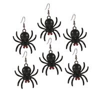 Garneck 3 Pairs Creative Spider Earrings of Unique Halloween Ear Accessories for Parties Dance and Special Occasions Durable and Comfortable Design with Bright Colors