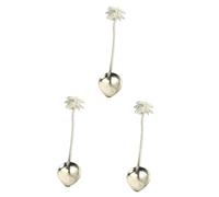 Garneck 3 Pcs Coconut Tree Vintage Dessert Spoon Made of Zinc Alloy Perfect for Coffee Tea Cappuccino