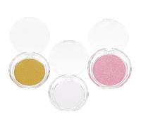 Garneck 3 Pcs Eyelash Storage Boxes with Crystal Glitter Base Cards, Small Empty Eyelash Case Organizer for Travel and Daily Use, Portable False Lash Holder for Women and