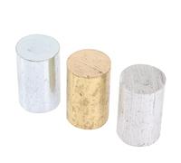 Garneck 3-Piece Density Investigation Metal Cylinder Set Copper Aluminum Iron for Physics Experiments Educational Science Kits for Middle School Students