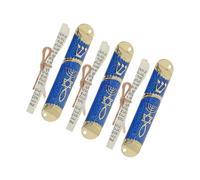 Garneck 3 Sets Mezuzah with Hebrew Scroll Door Blessing Decor for Jewish Homes Hanukkah Decoration Messianic Seal Mezuzah Case for Cultural Significance