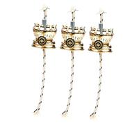 Garneck 3 Sets Retro Kerosene Lamp Burner with Built in Wick Adjuster Metal Oil Lamp Replacement Wick Burner Easy to Install and Flame Control