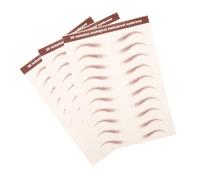 Garneck 3 Sheets Fake Eyebrow Stickers Peel Off Temporary Brow Transfers for Realistic Grooming and Shaping Durable Material for All Day Wear Easy Application