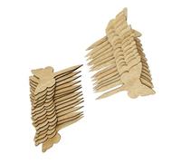 Garneck 30 Pcs 1 Bag Wooden Garden Tags Double-Sided Writable Reusable Plant Labels for Flowers and Fruit Trees Suitable for Garden and Mini Green House