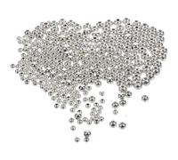 Garneck 300pcs Fishing Stopper Beads 3mm 4mm 5mm Silver Mini Tying Beads for Fly Tying and Lure Crafting for Trout Lures