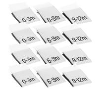 Garneck 300pcs Month Clothing Labels Newborn Month Labels for Moms and Babies Organizing Clothes Polyester for Managing Wardrobe Use with Multiple Babies