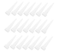 Garneck 30pcs Fine Tip Glue Applicator Tips Precision Nozzle Extenders for Crafting Woodworking Resin Projects Uniform Spread Easy Replacement Sturdy Plastic Design