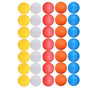 Garneck 30pcs Indoor Golf Practice Balls Hollow out Lightweight Training Balls for Swing Practice Durable Design for Home Office Use