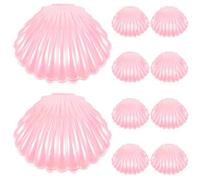 Garneck 30pcs Pink Seashell Candy Box Made of Sturdy Pp Material with Unique Decorative Shell Shape, for Packing Candies or Holding Small Jewelry at Anniversary and Bridal Shower Parties
