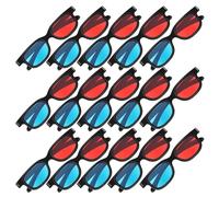 Garneck 30Pcs Red and Blue 3D Glasses for Movies and Games Universal Anaglyph Stereoscopic Eyewear with Sturdy Frame Party, School Events, and Home Cinema Accessories