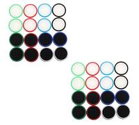 Garneck 32pcs Luminous Joystick Rocker Protective Cover Thumb Joystick Cap for Game Console Compatible Controller Cover for Gamer Random Style