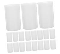 Garneck 35pcs Plastic Film Canisters with Caps Small Organizers for Art Beads Photography Supplies and Craft Storage Versatile Containers for Easy Access and Safe Materials