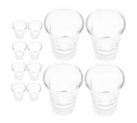 Garneck 36pcs Clear Glass Communion Cups Small Shot Glasses for Church Services Fits Standard Communion Trays Heat Resistant Reusable Cups for Religious Ceremonies and Family Gatherings