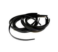 Garneck 36pcs Plain Black Plastic Headbands for Women, Sturdy Hard Plastic Hair Bands, Simple and Attractive DIY Hair Accessories for Everyday Use and Makeup