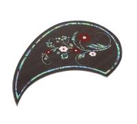 Garneck 39-41 Inch Acoustic Guitar Pickguard Anti-scratching Protective Plate Water Drop Shape with Floral Pattern, Self-adhesive Guitar Protective Sticker for String Instruments