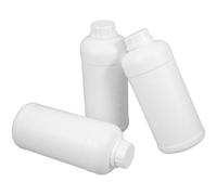 Garneck 3pcs 1l Reagent Bottles with Caps, Hdpe Plastic Sample Containers, Refillable and Good Sealing for Laboratories and Industrial Use