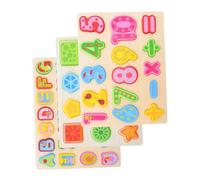 Garneck 3pcs Alphabet Number Shape Learning for Educational Math Games for Boys Early Childhood Development