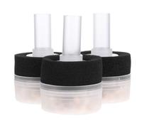 Garneck 3pcs Bio Sponge Filter Pack for Aquarium Fish Tank with Biological Filtration and Sturdy Plastic Sponge, Cylindrical Shape Suitable for Freshwater Aquatic Supplies