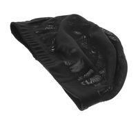 Garneck 3Pcs Black Stretchable Breathable Fabric Wig Caps Mesh Hair Nets Elastic Headband for Most People Comfortable Dome Caps for Wigs