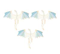 Garneck 3pcs Dragon Brooch Set Creative Cartoon Dinosaur Enamel Pins Metal Lapel Pins for Clothing Hats Backpacks Cute Accessories for Women