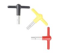 Garneck 3pcs Drum Tuning Keys Set with Silicone Protective Cover Metal T-shaped Drum Wrenches Universal Instrument Tuning Tools