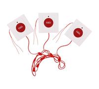 Garneck 3pcs Emergency Pull Cord Button for Elderly - Wall Mount Sos Alert System with Care Alarm for Seniors, Patient Fall Prevention and Bathroom Emergency Call