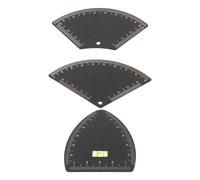 Garneck 3pcs Eyebrow Mapping Ruler Tool for Precise Brow Positioning and Shaping, Metal Material with High Durability, Universal Fit Design, Portable and Compact for Daily Use and Travel
